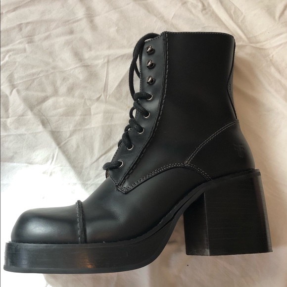 frye platform boots